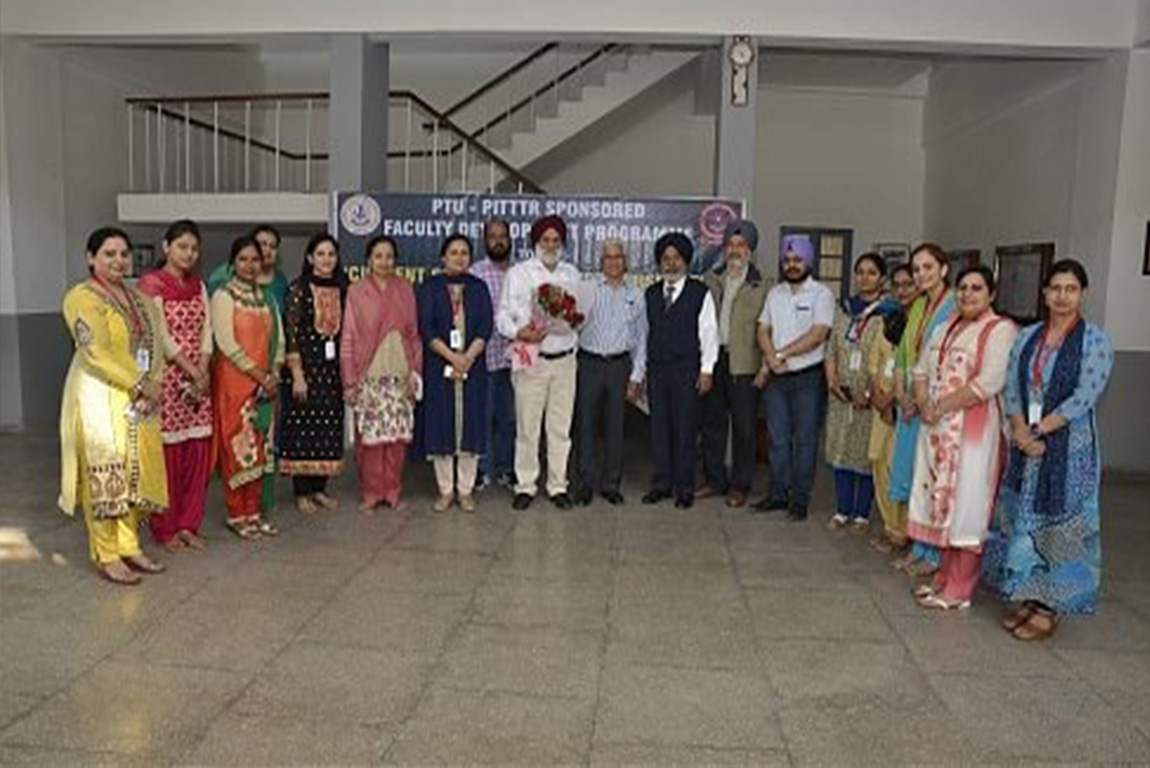 PTU-PITTTR SPONSORED FACULTY DEVELOPMENT PROGRAMME (FDP)