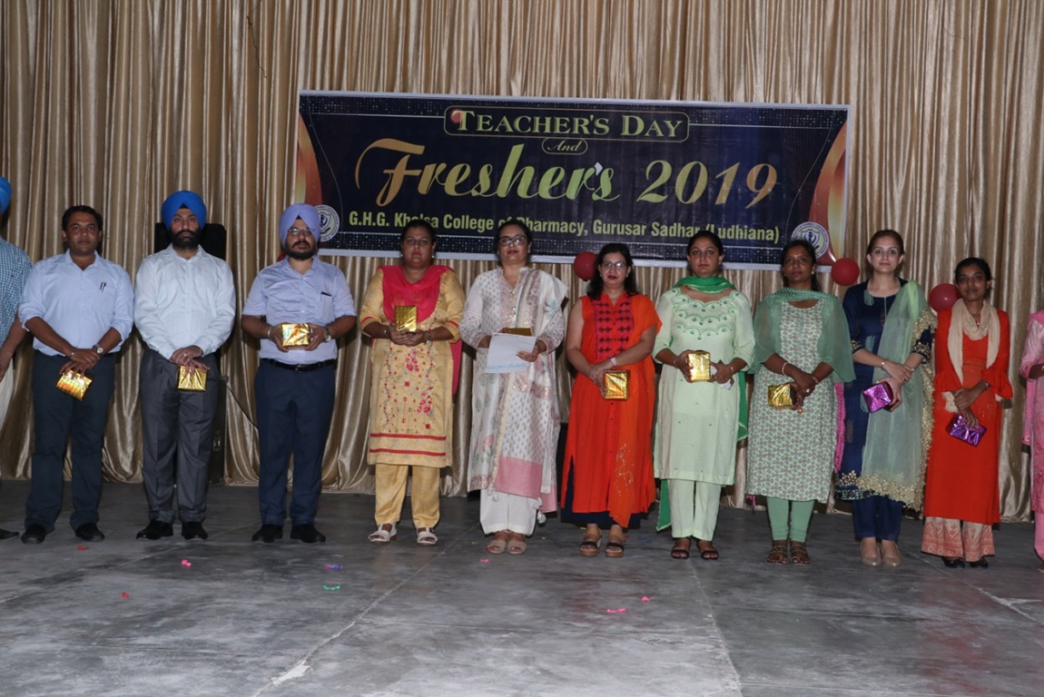 G.H.G Khalsa College of Pharmacy Gurusar Sadhar hosted its Fresher's Party and celebrated Teacher's day 