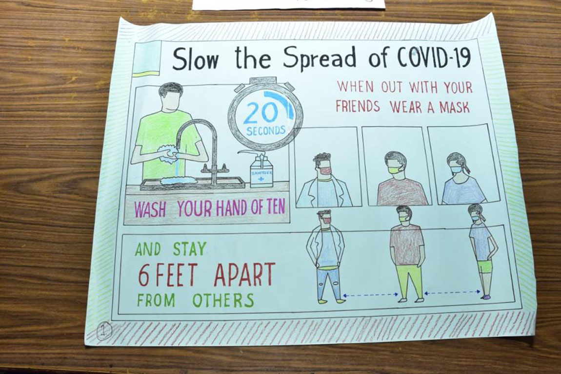 Poster making competition as a part of induction program