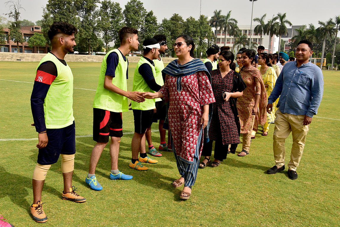 Cheetah Colonels win first Soccer league trophy at G. H. G Khalsa College of Pharmacy Gurusar Sadhar
