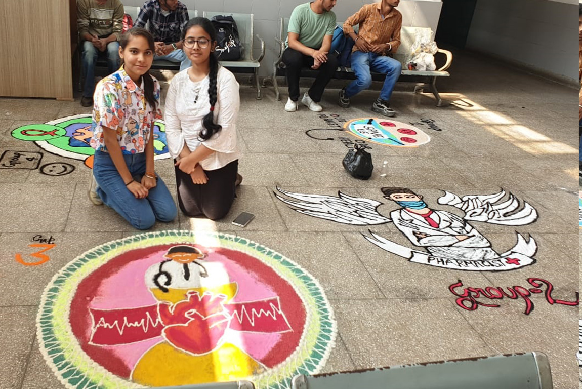 G.H.G Khalsa College of Pharmacy, Gurusar Sudhar has organised a Rangoli Competition