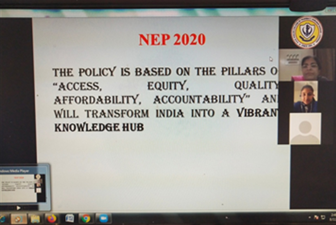 Online Webinar-NEP 2020: Multidisciplinary & Holistic Education