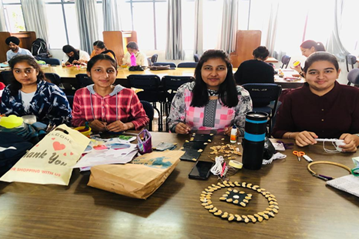 'Diya making' and 'Best out of waste' competition