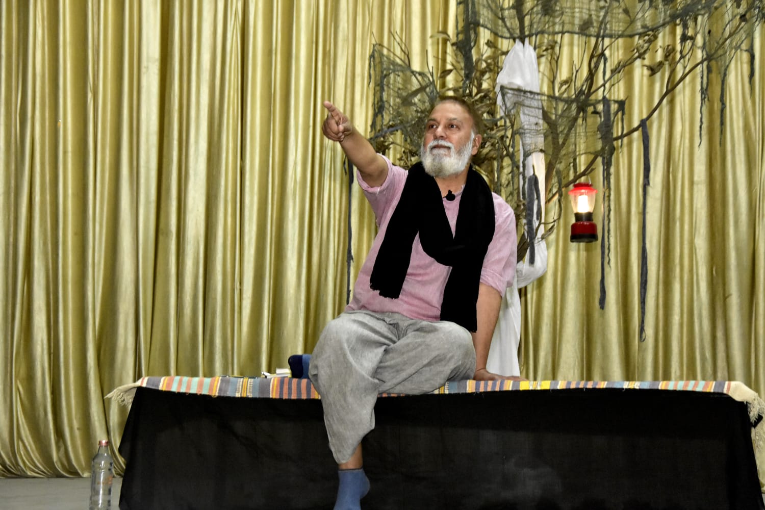 The play 'Dhann Likhari Nanaka' staged at G.H.G Khalsa Colleges Gurusar Sudhar