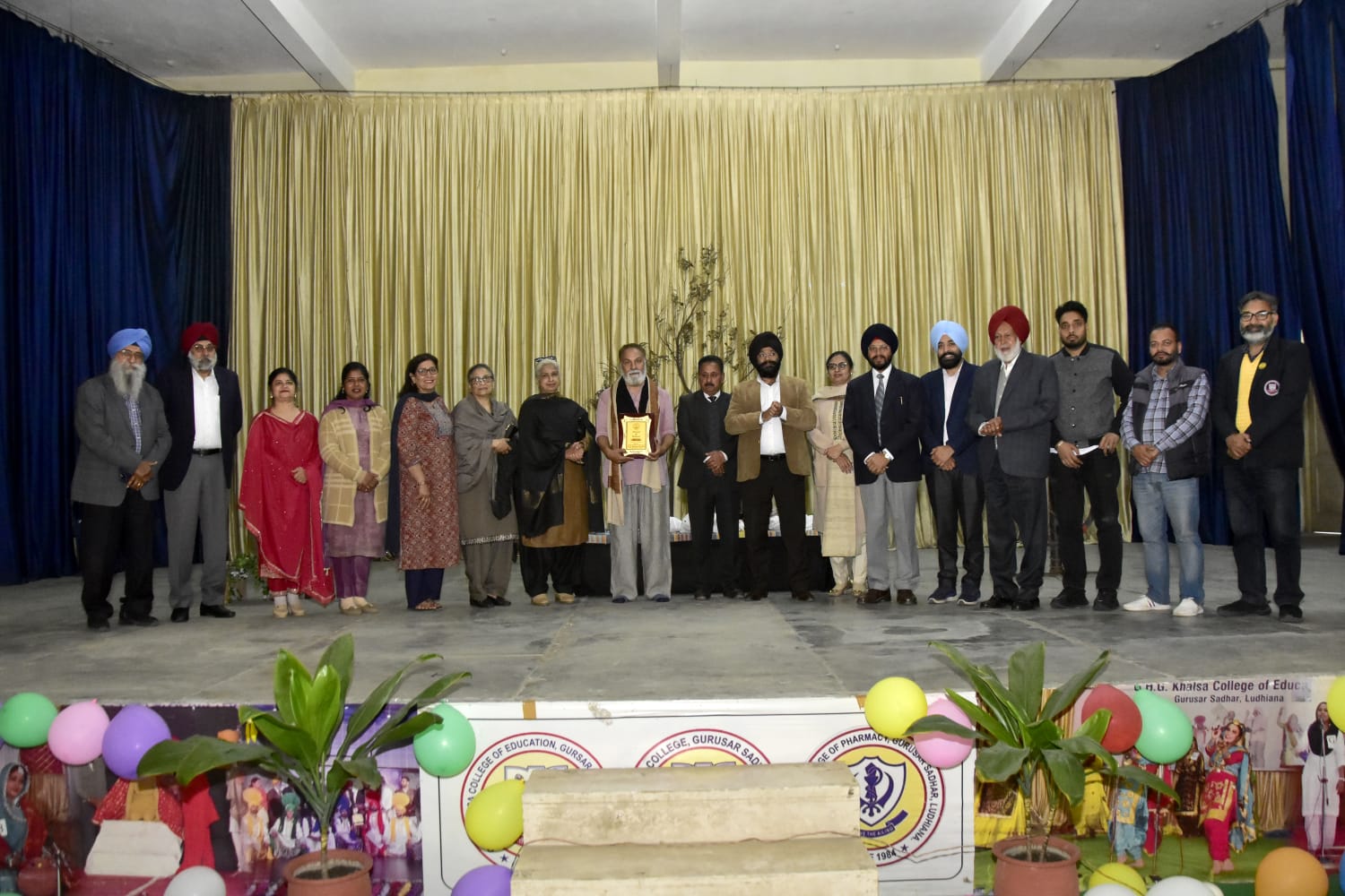 The play 'Dhann Likhari Nanaka' staged at G.H.G Khalsa Colleges Gurusar Sudhar