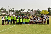 Cheetah Colonels win first Soccer league trophy at G. H. G Khalsa College of Pharmacy Gurusar Sadhar