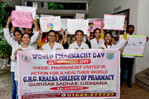Rally taken out to mark World Pharmacist Day 2022