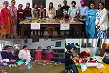 'Diya making' and 'Best out of waste' competition