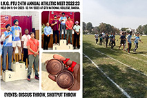 GHG Khalsa College of Pharmacy Gurusar Sadhar participated in IKGPTU Annual Athletic Meet 2022-23